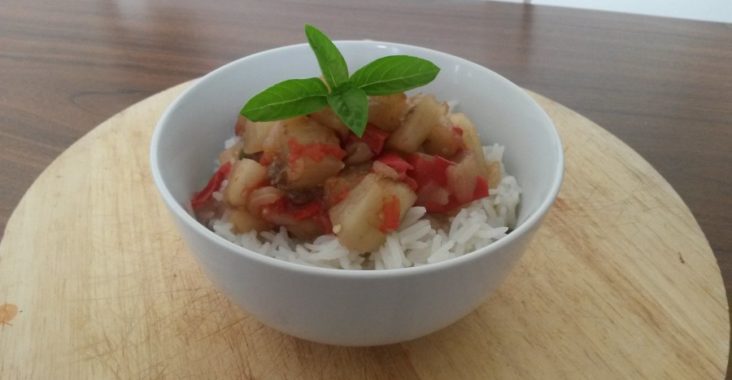 Riso basmati con melanzane